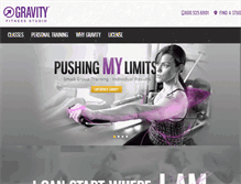 Tablet Screenshot of gravitystudio.com